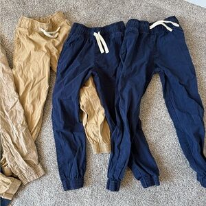 Boys Navy and Tan pants bundle